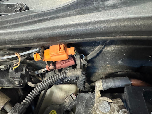 EGT and O2 sensors and wire guides